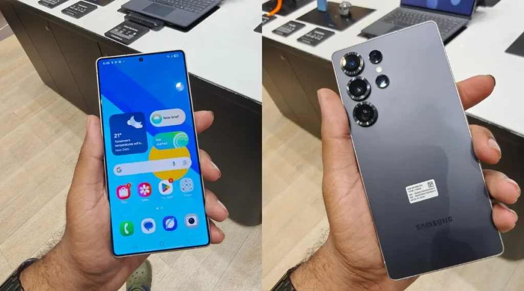 Galaxy S25 Ultra display and camera